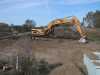 Making the septic bed. Making the septic bed.