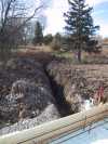 The hydro trench. The hydro trench.
