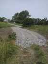 The end of the road where the house will be located. The end of the road where the house will be located.